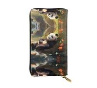 Portafoglio da donna di grande capacità, portafoglio multi-slot per carte di credito contanti monete, tasca portaoggetti con cerniera. portafoglio lungo in pelle per il tempo libero pomeriggio di