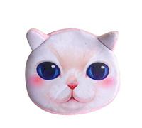 Portafoglio da donna giallo regalo animale borsa portachiavi 3D Cat Printing Wallet portafoglio portafoglio uomo, n, taglia unica