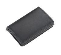 Portafoglio da donna grande a buon mercato porta carte corte pochette pochette con schermatura, Nero , taglia unica