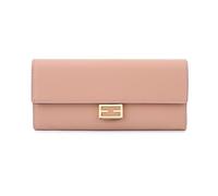 Portafoglio da donna, grande capacità con più slot for carte, cerniera integrata sicurezza e praticità, decorazione fibbia quadrata, accessori alla moda, migliora il tuo stile di vita(Dark Pink)