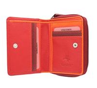 Portafoglio da Donna in Pelle Arcobaleno Visconti RB53 RFID blocco Rosso Multi