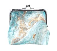 Portafoglio da donna in pelle con 10 monete, con chiusura a scatto, porta carte, chiavi e monete, piccolo con fibbia, con simpatico cane bassotto marrone sul retro.