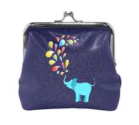Portafoglio da donna in pelle con 13 monete, con chiusura a scatto, porta carte, chiavi e monete, con chiusura a scatto, piccolo da donna, con fibbia, stampa "Happy Thanksgiving Turkey Falling Leave