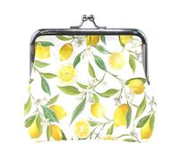 Portafoglio da donna in pelle con 2 portamonete, con chiusura a scatto, porta carte, portachiavi, porta monete, pochette, piccola borsa da donna con fibbia, simpatico bradipo sui rami di un albero con