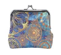 Portafoglio da donna in pelle con 2 portamonete, con chiusura a scatto, porta carte, portachiavi, porta monete, pochette, piccola borsa da donna con fibbia, stampa "Happy Thanksgiving Turkey Falling L