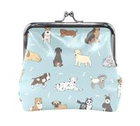 Portafoglio da donna in pelle con 20 monete, chiusura a scatto, porta carte, chiavi, monete, chiusura a scatto, pochette, piccola borsa da donna con fibbia, stampa, forbici da parrucchiere, senza cuci