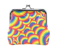 Portafoglio da donna in pelle con 4 monete, porta carte, chiavi e monete, con chiusura a scatto, pochette, piccola borsa da donna con fibbia, unicorno con fiori e foglie, senza cuciture su fondo scuro
