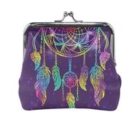 Portafoglio da donna in pelle con 7 monete, con chiusura a scatto, porta carte, chiavi e monete, con chiusura a scatto, piccolo da donna, con fibbia, stampa di un gatto che fa il bagno nella vasca d