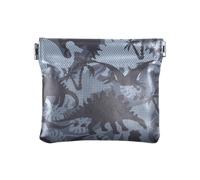 Portafoglio da donna in pelle con dinosauri divertenti, impermeabile, mini porta carte di credito, Dinosauri divertenti, 1 Size, Accessorio da viaggio