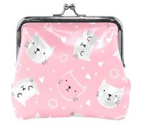 Portafoglio da donna in pelle con volti, motivo floreale, rosa, con volti floreali rosa, UNITALLA Classic, con volti floreali rosa, UNITALLA Classic, Facce floreali rosa, Taglia unica, Classic