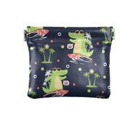 Portafoglio da donna in pelle per contanti, comodo borsa per il trucco, borsa per cambio borsa per uomo donna viaggio coccodrillo surfista, Multicolore, 1 size, Moderno/adattabile