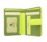 Portafoglio da Donna in Pelle Visconti Rainbow Stile RB51 RFID blocco Verde Multi