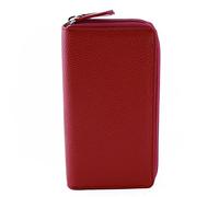 Portafoglio Da Donna In Vera Pelle 2 Scomparti Colore Rosso - Pelletteria Toscana Made In Italy - Accessori