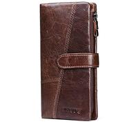 Portafoglio da donna in vera pelle Fid Blocco cerniera Bifold Sottile minimalista Fermasoldi Porta carte di credito Passaporto Elegante Portamonete Coach Tasca di design Portafoglio Accessori Regalo