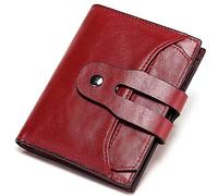 Portafoglio da donna in vera pelle Fid Blocking Zipper Bifold Sottile minimalista Fermasoldi Porta carte di credito Passaporto Elegante Coach Portamonete Designer Tasca Porta banconote Accessori