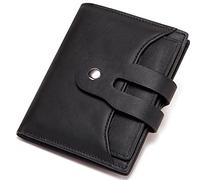 Portafoglio da donna in vera pelle Fid Blocking Zipper Bifold Sottile minimalista Fermasoldi Porta carte di credito Passaporto Elegante Coach Portamonete Designer Tasca Porta banconote Accessori