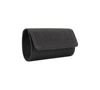 Portafoglio da donna nero argento elegante donna Evening Clutch Bag with Chain Strap Envelope Party Handbag for formal Events and Aluminium Brieftasche mit Münzfach (Black, One Size)