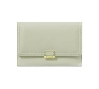 Portafoglio da donna piccolo, elegante e semplice portamonete a tre ante in pelle PU, leggero facile trasportare, il miglior accessorio di moda, un ottimo regalo for le donne durante vacanze(Green)