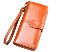 Portafoglio da donna Portafogli Cerniera Clip for appunti Pacchetto di carte Pochette mobile Per Viaggi E Vacanze(Yellow)