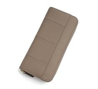 Portafoglio da Donna Portafoglio in pelle RFID con cerniera lunga da donna fermasoldi carta d'organo cambia una pochette di grande capacità Portafoglio di Grande Ccapacità ( Color : Gray , Size : 20x1