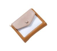 Portafoglio da donna Semplice Bifolds Portafogli in Pelle Sottile Portafogli Corti Piccoli Bifolds Porta Carte di Contanti Borsa Compatto Portafoglio, Kaki, As the pic show