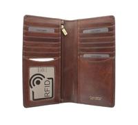 Portafoglio da Giacca in Pelle Visconti Collezione Tuscany CARRARA Protezione RFID TSC45 Abbronzatura