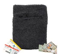 Portafoglio da polso, borsa da polso con cerniera | Con tasca zippata - Banner sportivo versatile per carte, argento, chiavi, corsa, palestra, università, esterno,