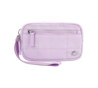 Portafoglio da polso, pochette portatile, porta cambio, portamonete con cerniera, elegante borsa per il cambiamento da viaggio, carte di credito, telefono, chiavi, monete, Viola, Refer to description,