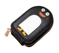 portafoglio da , porta carte in PU da , portafoglio leggero a fisarmonica con cerniera, per carte di , facile da usare, C, Nero , taglia