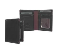 Portafoglio da Uomo Compatto e Sottile in Pelle Visconti Collezione ALPINE Blocco RFID AP60 Nero/Borgogna