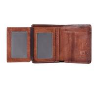 Portafoglio da uomo con tasca frontale, portafoglio multi-carta | Portafoglio corto da uomo con blocco RFID di grande capacità - Portamonete da uomo con pochette vintage porta carte per marito, padre