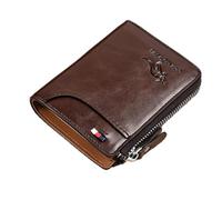 Portafoglio Da Uomo Con Zip - Portafoglio In Pelle Con Chiusura Con Cerniera, Portafoglio Bifold Per Signori | Portafoglio Con Cerniera Sicura, Portafoglio Di Protezione, Portafoglio In Pelle Ver