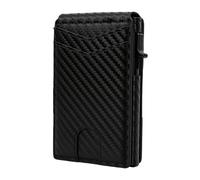 Portafoglio da Uomo in Fibra di Carbonio con Blocco Magnetico, Design Sottile Bifold, può Contenere 11 Carte, Perfetto per Uso Aziendale, Ottima Opzione Regalo