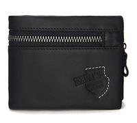 Portafoglio da uomo in vera pelle Fid Blocco cerniera Bifold Sottile minimalista Fermasoldi Porta carte di credito Passaporto Borsa elegante Portamonete Portamonete Tasca anteriore posteriore Coach
