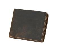 Portafoglio da uomo in vera pelle, porta carte, semplice stile retrò europeo e americano, 6, Taglia unica
