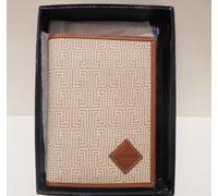 Portafoglio da uomo LANVIN in tessuto e pelle marrone - Wallet - Cartera