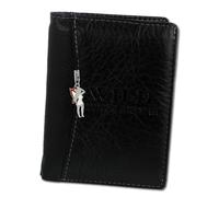 Portafoglio Da Uomo Wild Things Only Con Blocco RFID In Pelle Nera OPJ113S