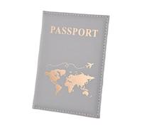 Portafoglio da viaggio multifunzione per passaporto, con blocco documenti da viaggio, in pelle, per passaporto, documento, viaggio