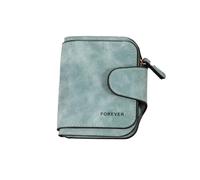 Portafoglio della carta di credito, portafoglio femminile piccolo 4.6x3.9x1 '' Matte PU Wormed Women con chiusura a bottoni portatili portatili portatili con più tasche per detenere contanti, portafo