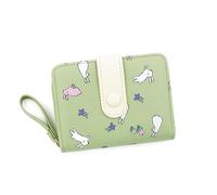 Portafoglio delle signore, portamonete della scanalatura della multi-scheda, borsa della borsa del coniglio, colore materiale di Macaron dell'unità di elaborazione della partita della, Verde