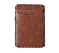 Portafoglio di credito per il portafoglio di cereali per uomo Slim maschile Donne Small Clip Bifold Bramps per denaro ， D-10 * 7 cm