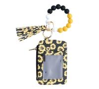Portafoglio di perline - Elegante supporto per il portachiavi di bracciale per donne con funzione della nappe, borsa compatta per viaggi, festa, matrimonio, shopping, vacanza, data, vacanza, materiale