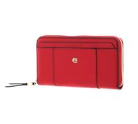 Portafoglio donna,4 soffietti,con zip in pelle Circle