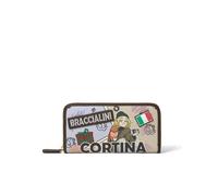 PORTAFOGLIO DONNA BRACCIALINI cartoline zip around multi ND FA 385706