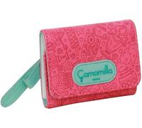 Portafoglio Donna CAMOMILLA - Apertura con Bottone Portamonete con Chiusura Cerniera ZIP - Multi Scomparti Interni - Portafogli Ragazza - Porta Carte