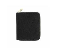Portafoglio Donna Cerniera Semplice Medio Tapiro Classico Nero