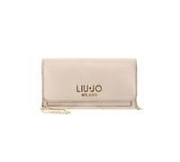 Portafoglio donna con catenella orizzontale con patta logo oro Liu Jo Light Gold