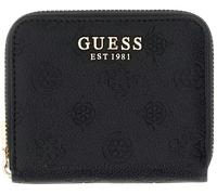 GUESS portafoglio Ella Logo SLG Zip Around Black Logo nero