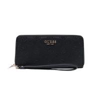 GUESS portafoglio Ella Logo SLG Zip Around Black Logo nero