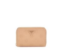 GUESS Cresidia SLG Zip Around Wallet M Beige